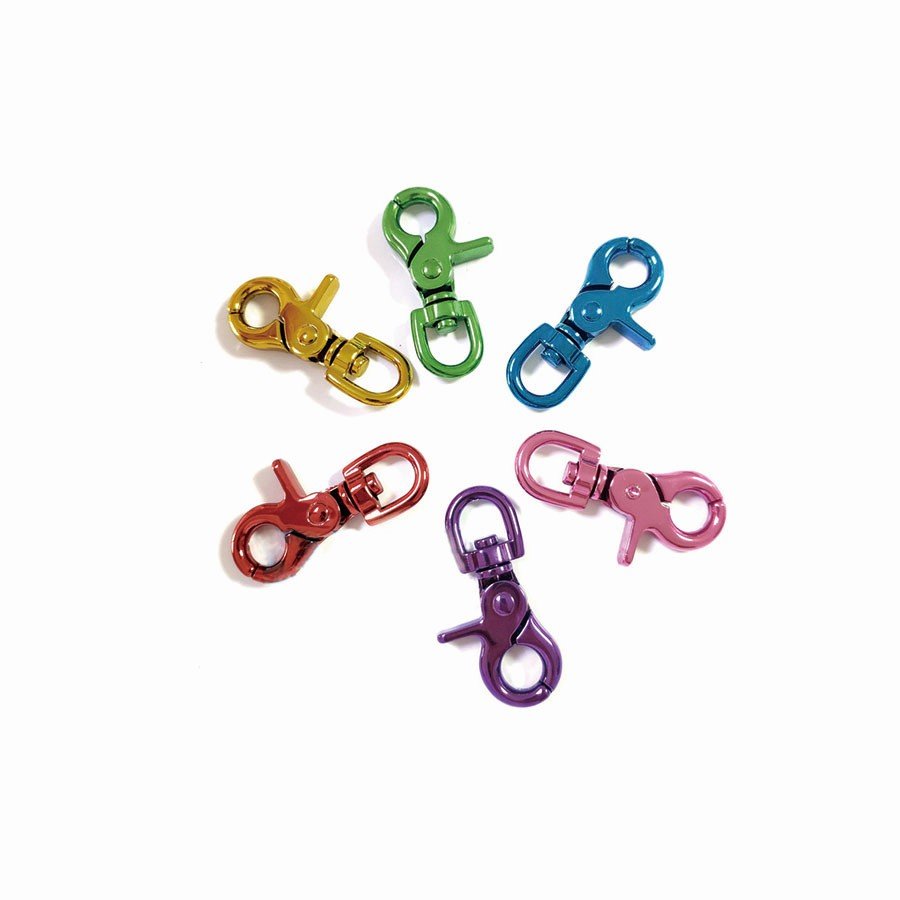 Colorful Alloy Steel Snap Hook Ring Buckle Nickel Chrome Brass Rose-2