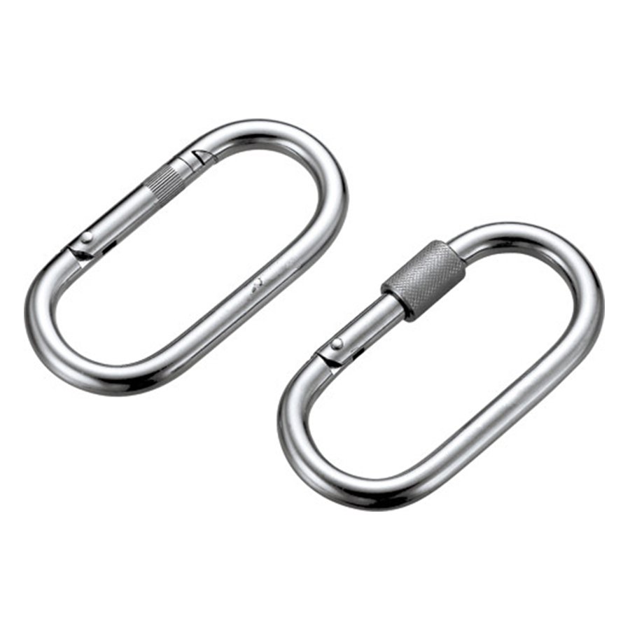Stainless Steel Straight Snap Hook With Screw