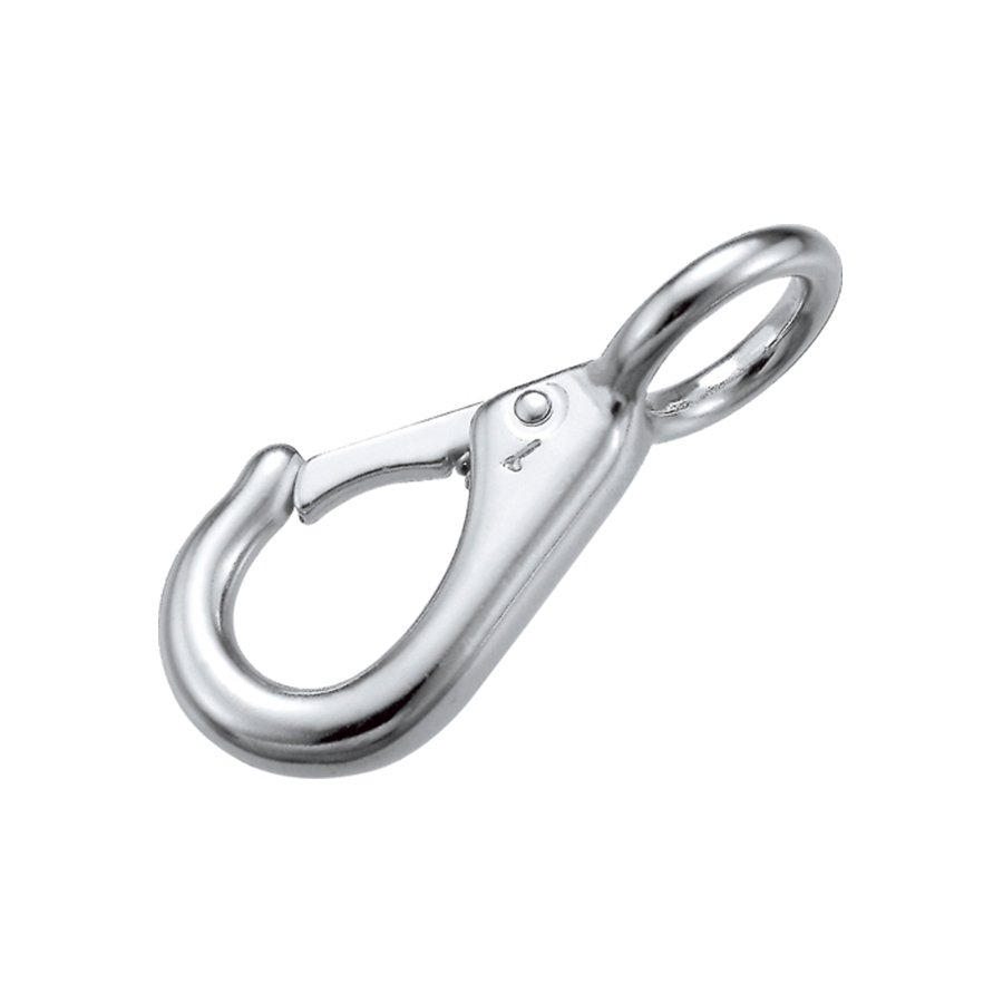 Stainless Steel Snap Hook With Fixed Eye
