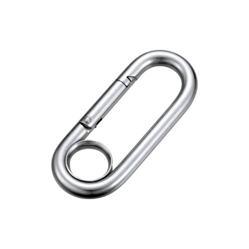 Stainless Steel Straight Snap Hook With Eyelet