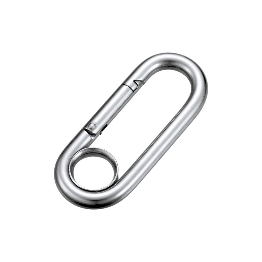 Stainless Steel Straight Snap Hook With Eyelet