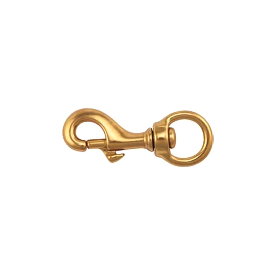 Solid Brass Harness Swivel Eye Bolt Snap Hooks